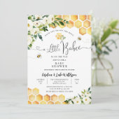 Haben Sie die Babydusche von Buzz gehört? Einladung (Stehend Vorderseite)