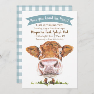 Haben Sie die Mooskuh zum Geburtstag eingeladen? Einladung