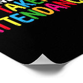 Haben Sie die Teilnahme genommen - Anwesenheitsang Poster (Ecke)