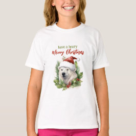 Haben Sie ein Bärenfröhliches Weihnachten Eisbär F T-Shirt
