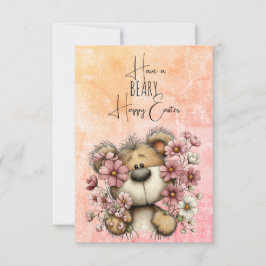 Haben Sie ein BEARig glückliches Ostern  Mitteilungskarte