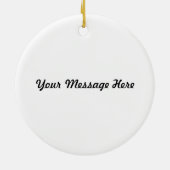 Haben Sie ein Beery Weihnachtsbier Pong Keramikornament (Hinten)