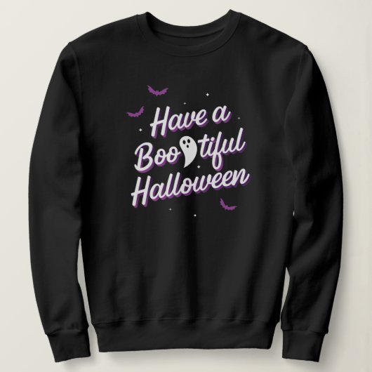 Haben Sie ein bootisches Halloween Black T - Shirt (Design vorne)