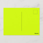 Haben Sie ein buntes Leben glücklichen Zitat farbe Postkarte (Rückseite)