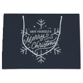 Haben Sie ein frohes kleines Weihnachtsfest - Schn Große Geschenktüte (Vorderseite)