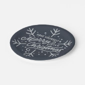 Haben Sie ein frohes kleines Weihnachtsfest - Schn Pappteller (Schrägansicht)