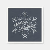 Haben Sie ein frohes kleines Weihnachtsfest - Schn Serviette (Vorderseite)