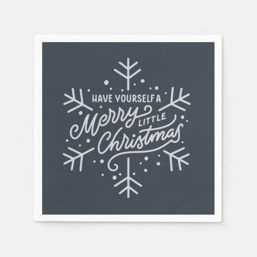 Haben Sie ein frohes kleines Weihnachtsfest - Schn Serviette (Vorderseite)