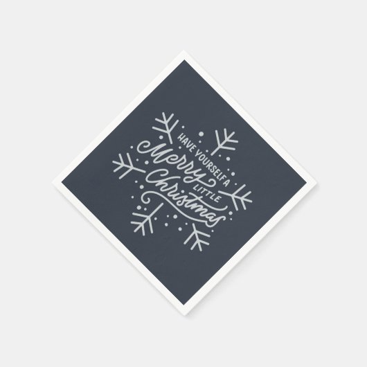 Haben Sie ein frohes kleines Weihnachtsfest - Schn Serviette (Ecke)