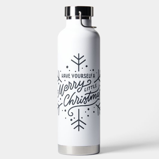 Haben Sie ein frohes kleines Weihnachtsfest - Schn Trinkflasche (links)