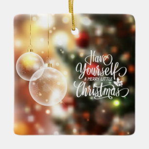 Haben Sie ein fröhliches, kleines Weihnachten?  O Keramikornament