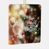 Haben Sie ein fröhliches, kleines Weihnachten?| Or Keramikornament (Rechts)