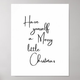 Haben Sie ein fröhliches kleines Weihnachtsgedicht Poster