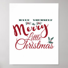 Haben Sie ein fröhliches kleines Weihnachtsgedicht Poster