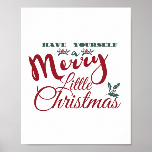 Haben Sie ein fröhliches kleines Weihnachtsgedicht Poster (Vorne)