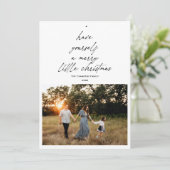 Haben Sie ein fröhliches Weihnachtslied Feiertagskarte (Stehend Vorderseite)