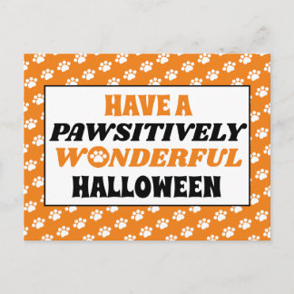 Haben Sie ein glücklich wunderbares Halloween Postkarte