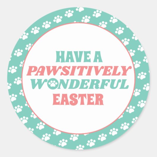 Haben Sie ein glücklich wunderbares Ostern Runder Aufkleber (Vorderseite)