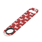 Haben Sie ein glückliches Dackel-Weihnachten Speed Flaschenöffner (Rückseite Schrägansicht)