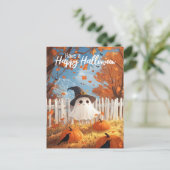 Haben Sie ein glückliches Halloween-Niedliches Ges Postkarte (Stehend Vorderseite)