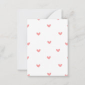 Haben Sie ein glückliches Kind in der Valentinschu Mitteilungskarte (Rückseite)