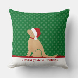 Haben Sie ein goldenes Weihnachtskissen Kissen