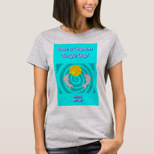 Haben Sie ein graues T-Shirt Delphin-der