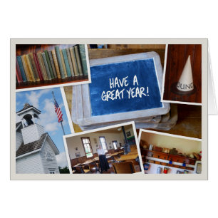 "Haben Sie ein gutes Jahr" Vintag School House Sze