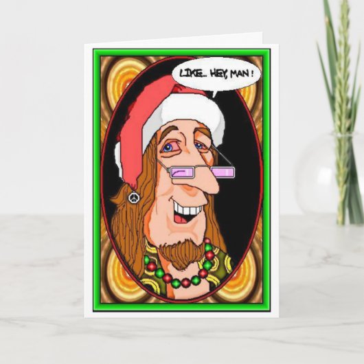 Haben Sie ein Hippie-Weihnachten Feiertagskarte (Vorderseite)