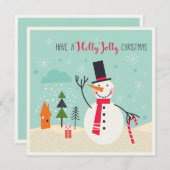 Haben Sie ein Holly Jolly Weihnachten bearbeitbar (Vorne/Hinten)