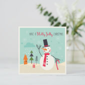 Haben Sie ein Holly Jolly Weihnachten bearbeitbar (Stehend Vorderseite)