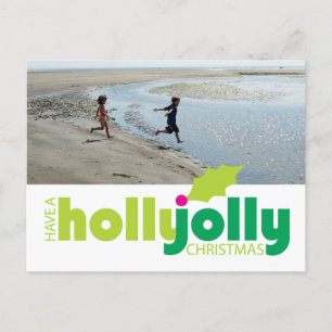 Haben Sie ein Holly Jolly Weihnachten Foto Postcar