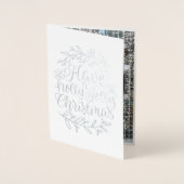 Haben Sie ein Holly Jolly Weihnachtskalligraphie-F Folienkarte (Vorderseite)