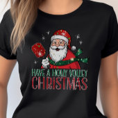 Haben Sie ein Holly Volley Christmas Pickleball T-Shirt