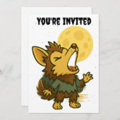 Haben Sie ein Howling Halloween Einladung (Vorne/Hinten)