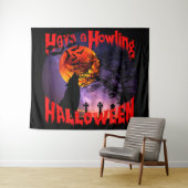 Haben Sie ein Howling Halloween Wandteppich (Beispiel (Horizontal))