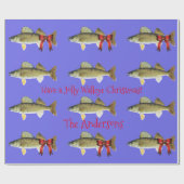 "Haben Sie ein Jolly Walleye Weihnachten" Walleye Geschenkpapier (Flach)