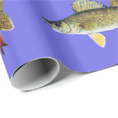 "Haben Sie ein Jolly Walleye Weihnachten" Walleye Geschenkpapier (Rolleneckpunkt)