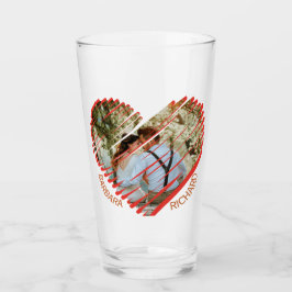 Haben Sie ein kleines Herz-Foto-Namen Glas