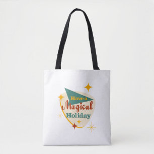 Haben Sie ein magisches Urlaubszeichen Vintag? Tasche