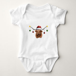 Haben Sie ein Merry Hielan Coo Weihnachten Baby Strampler