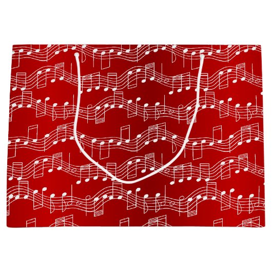 Haben Sie ein musikalisches Weihnachten Große Geschenktüte (Vorderseite)