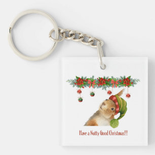 Haben Sie ein Personalisiertes Weihnachtshörnchen Schlüsselanhänger