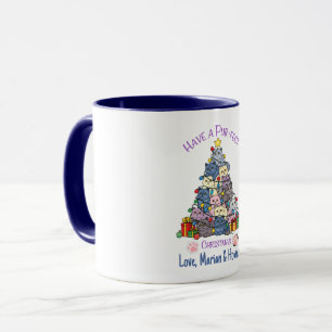Haben Sie ein pur-fektes Weihnachten Katzenliebhab Tasse
