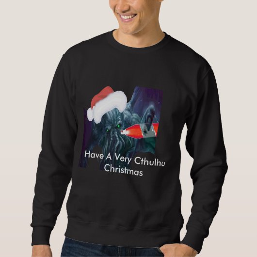 Haben Sie ein sehr Cthulhu Weihnachten (das Sweatshirt (Vorderseite)