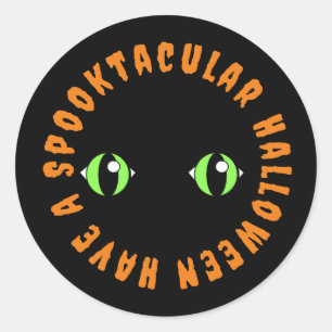 Haben Sie ein spooktakuläres Halloween-Rundkissen Runder Aufkleber