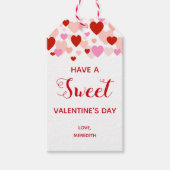Haben Sie ein Sweet Valentine's Day-Geschenketiket Geschenkanhänger (Vorderseite)