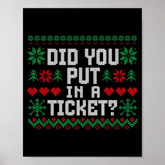 Haben Sie ein Ticket eingegeben Computer-Support L Poster (Vorne)