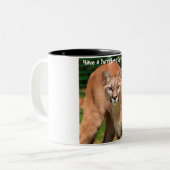 Haben Sie ein Weihnachtsfest Zweifarbige Tasse (Vorderseite Links)