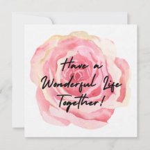 Haben Sie ein wunderbares Leben zusammen, Hochzeit